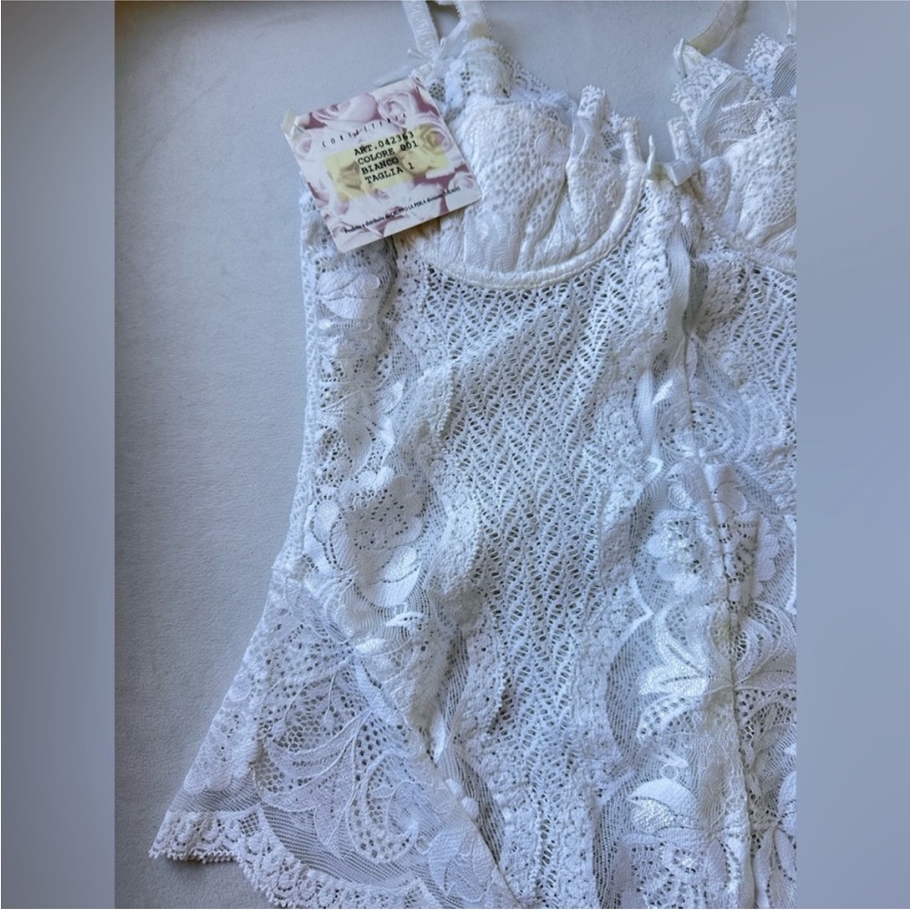 New LA PERLA documented White  lace Bodysuit - Picture 6 of 12